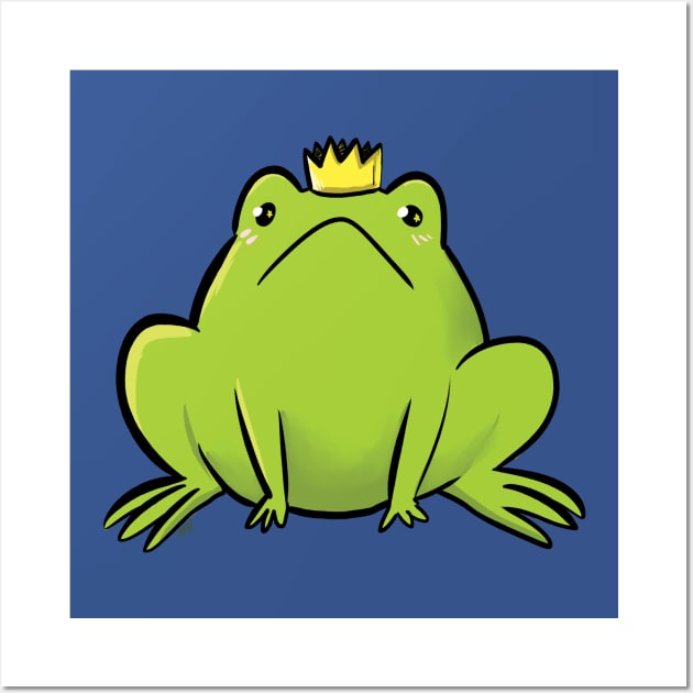 Frog Prince Wall Art by angeliraferart